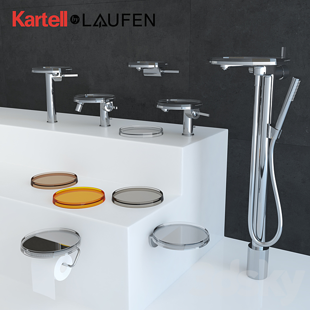 KARTELL by LAUFEN Bathroom Set – Faucets _ Mixers & Accessories 3DSMax File - thumbnail 1