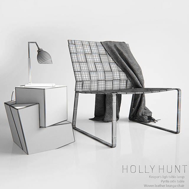Holly Hunt furniture Set 1 3DSMax File - thumbnail 3