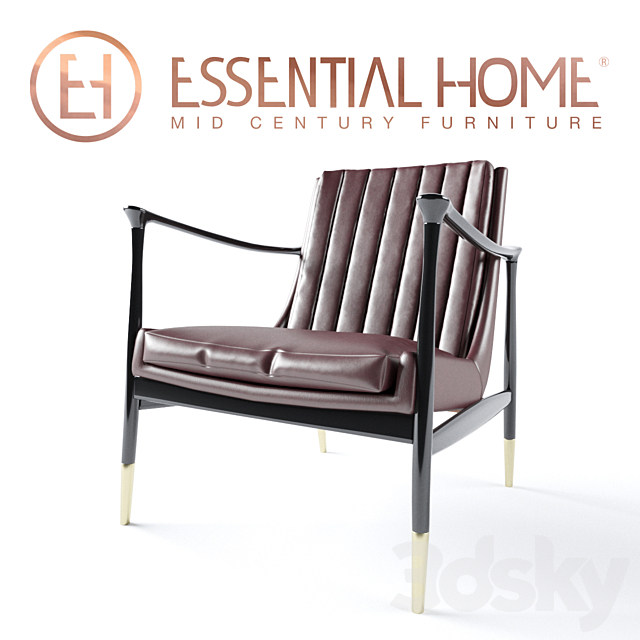 Essantial Home – Hudson Armchair 3DSMax File - thumbnail 1