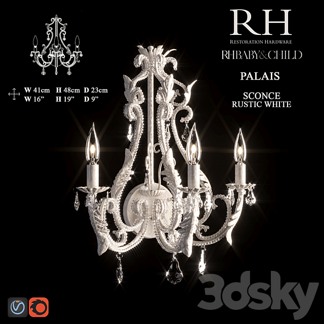 Palais Chandelier 3d