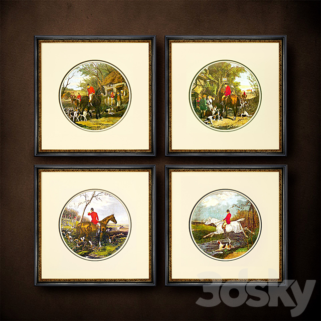 The picture in the frame. 121. Collection of Horse 3DSMax File - thumbnail 2