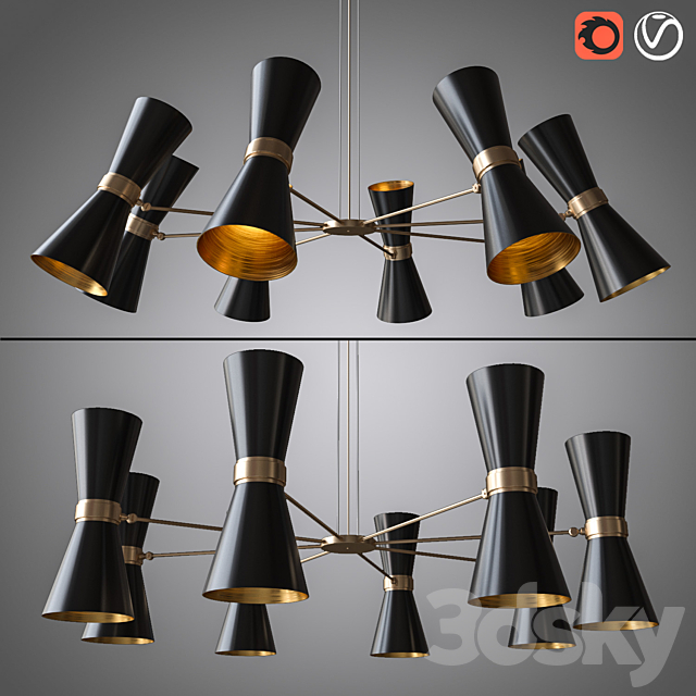 Chandelier CAIRO MULLAN 3d