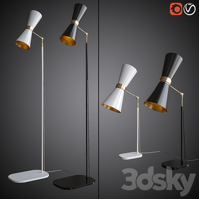Sconces. floor and table lamps MULLAN CAIRO 3d