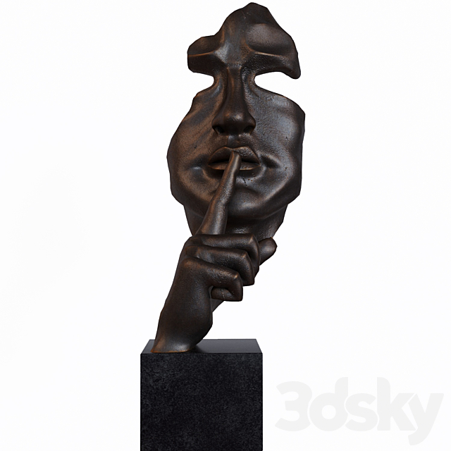 Sculpture Bronze Mask 3DSMax File - thumbnail 1
