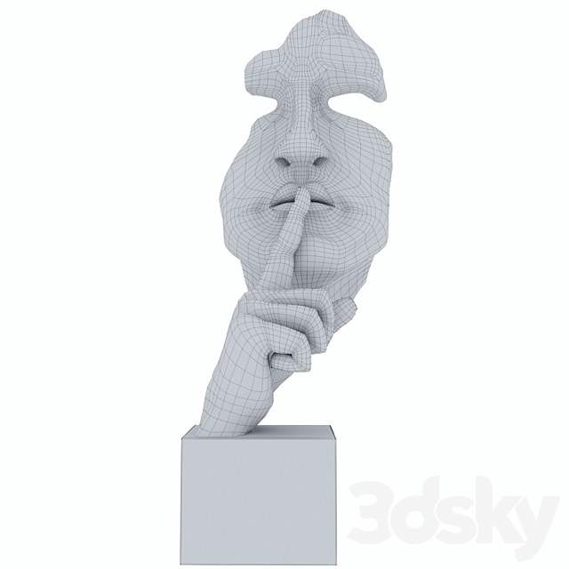 Sculpture Bronze Mask 3DSMax File - thumbnail 2