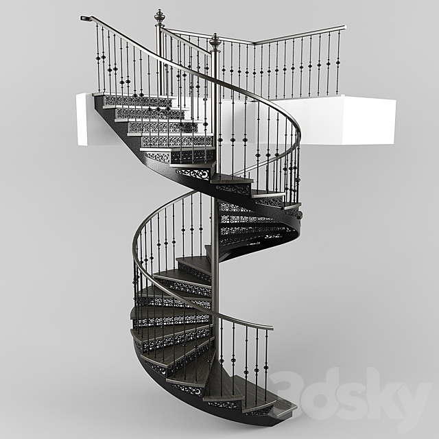 Spiral staircase 3DSMax File - thumbnail 1