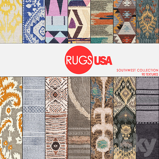 Rugs USA southwest collection 3DSMax File - thumbnail 1