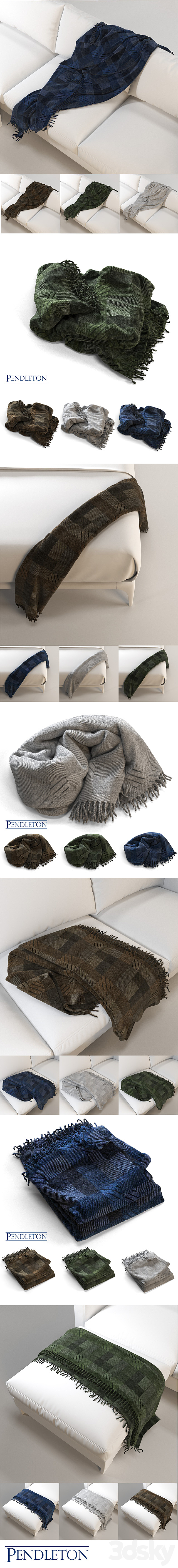 PENDLETON woolen blanket _ for Corona Renderer and Vray 3d
