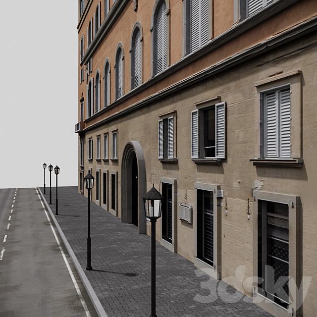 The facade for Background 3DSMax File - thumbnail 3