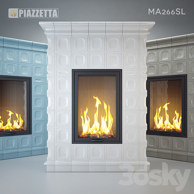 Piazzetta MA266SL Tiled Stove 3DSMax File - thumbnail 1