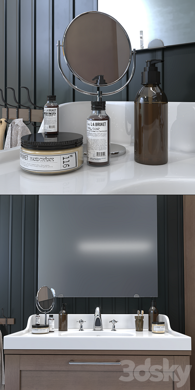 Bathroom furniture IKEA room 3DS Max Model - thumbnail 2