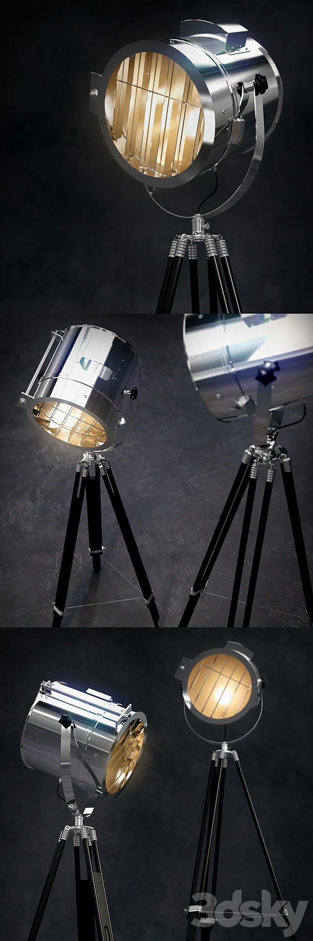 Garda Decor Lamp K2KM018F 3d