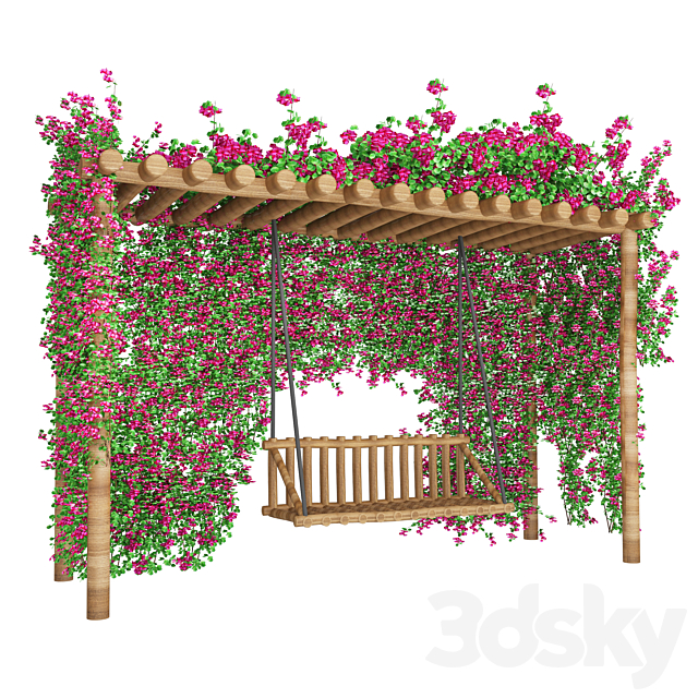 bougainvillea garden 3d