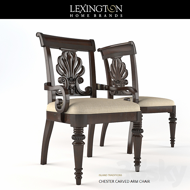 table and chairs Lexington 3DSMax File - thumbnail 2