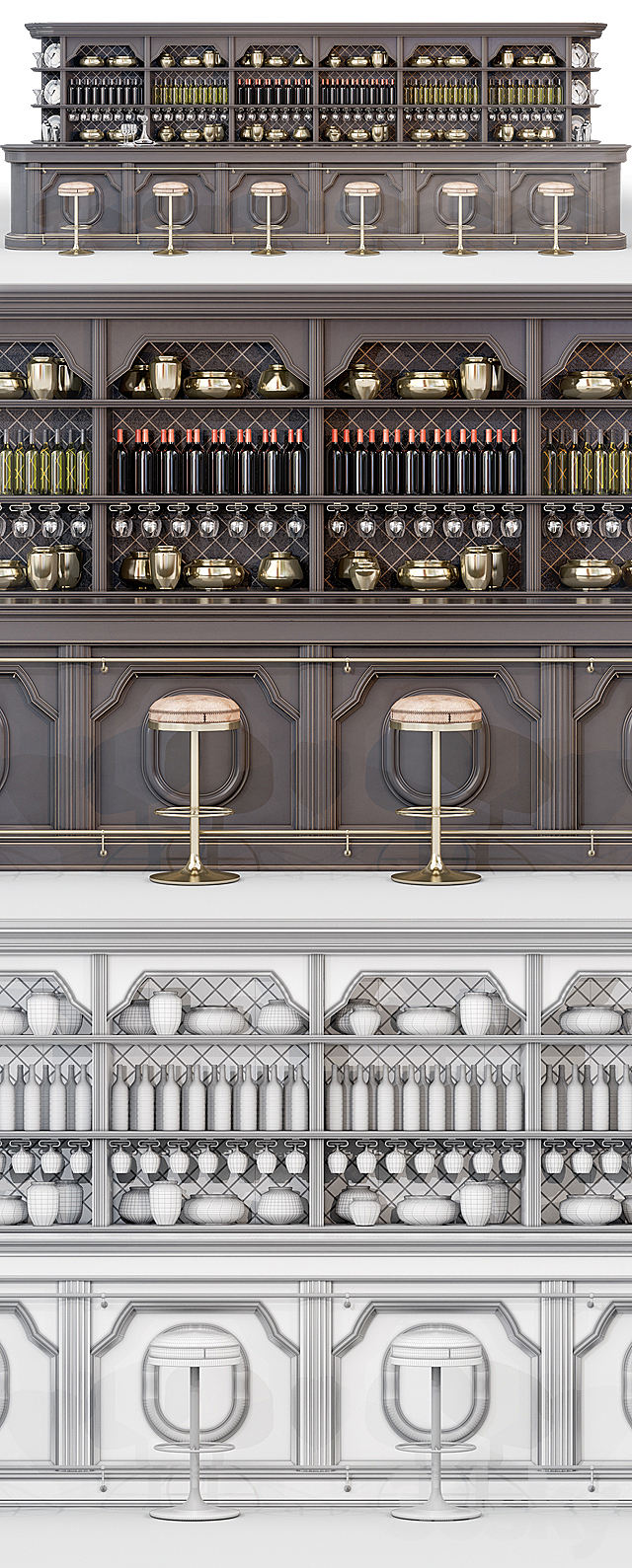 BAR \\ BAR RECEPTION DESK 3d