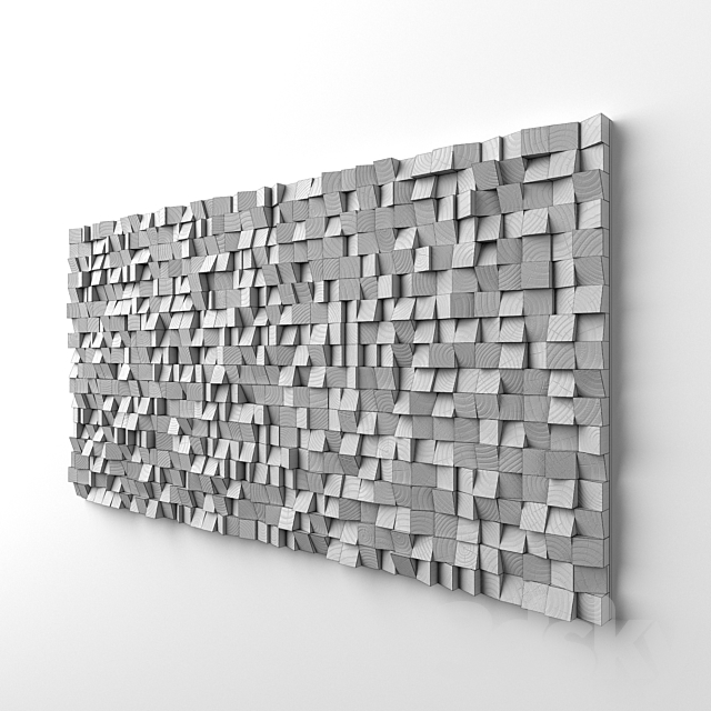 Wood wall art 3DSMax File - thumbnail 3