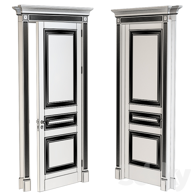Hight Classic Door 3d