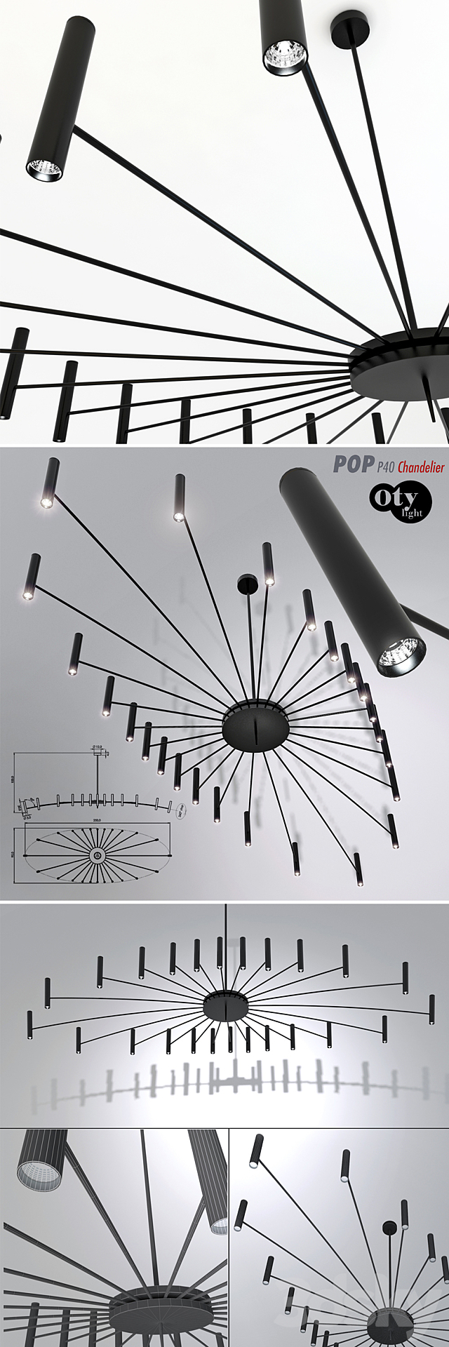 Chandeliers Oty light 