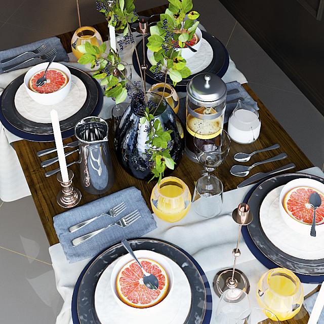 Tableware 13 3d