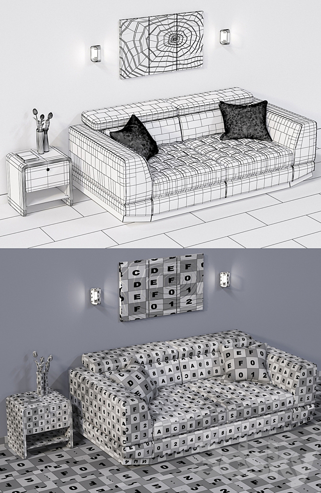 Sofa “March 8” Tennessee 3DSMax File - thumbnail 3