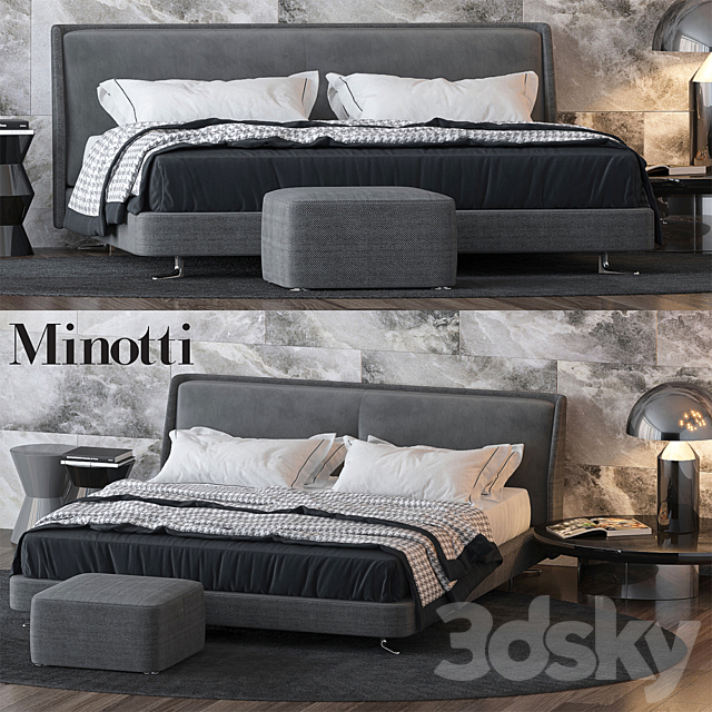Bed by Minotti 3DSMax File - thumbnail 1