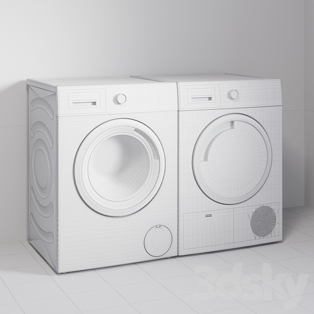 Bosch washing machines 3d