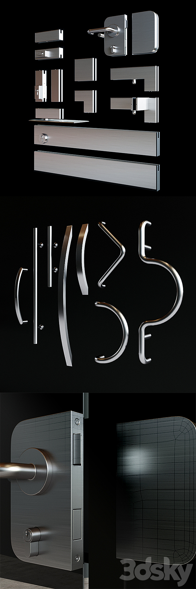 Fittings Dorma Glass 3d