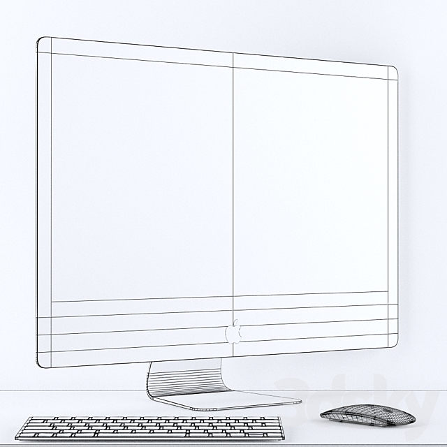 IMac 27 inch with retina 5k display 3DSMax File - thumbnail 2