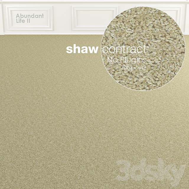 Shaw Carpet Abundant Life II No: 1 3DSMax File - thumbnail 2