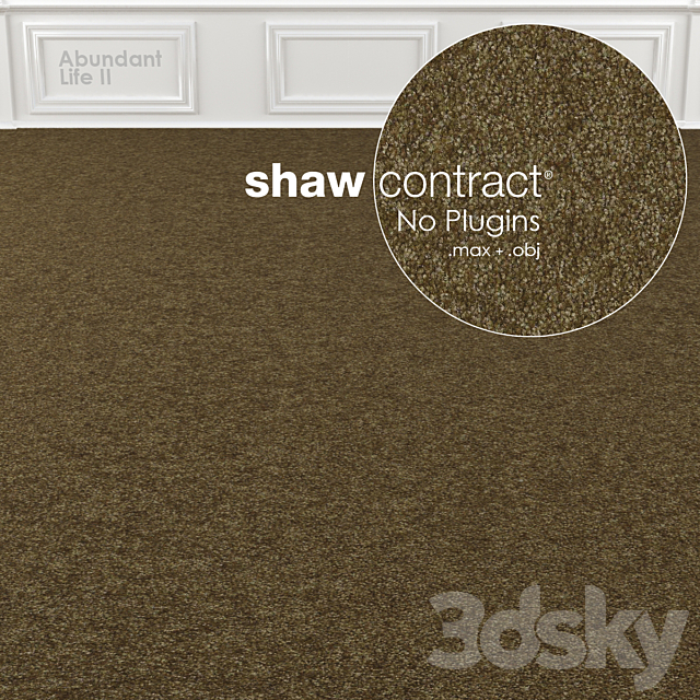 Shaw Carpet Abundant Life II No: 1 3DSMax File - thumbnail 3