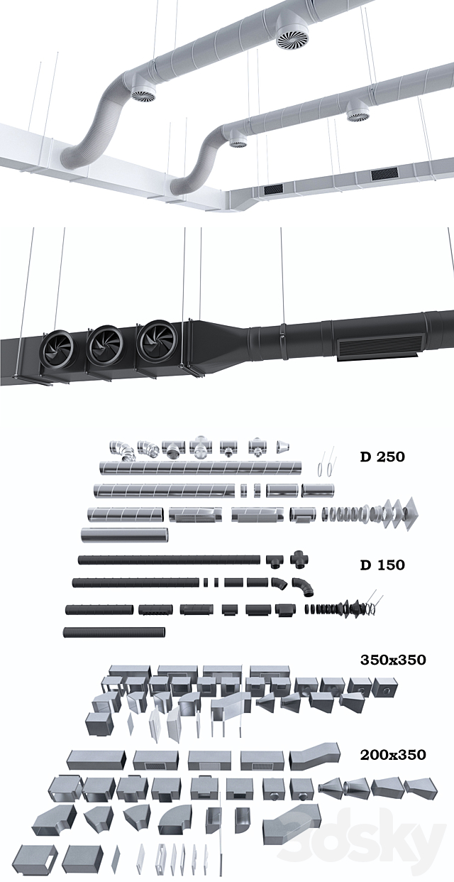 Ventilation system 3d