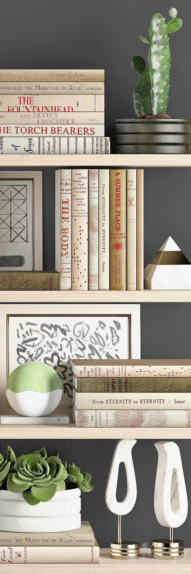 Decoration set 4 3DS Max Model - thumbnail 3