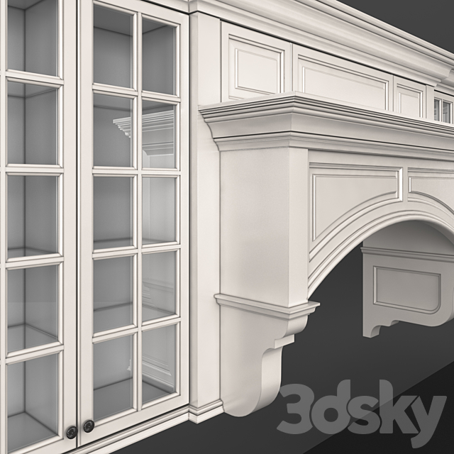 Classical Clive Christian kitchen 3DSMax File - thumbnail 2