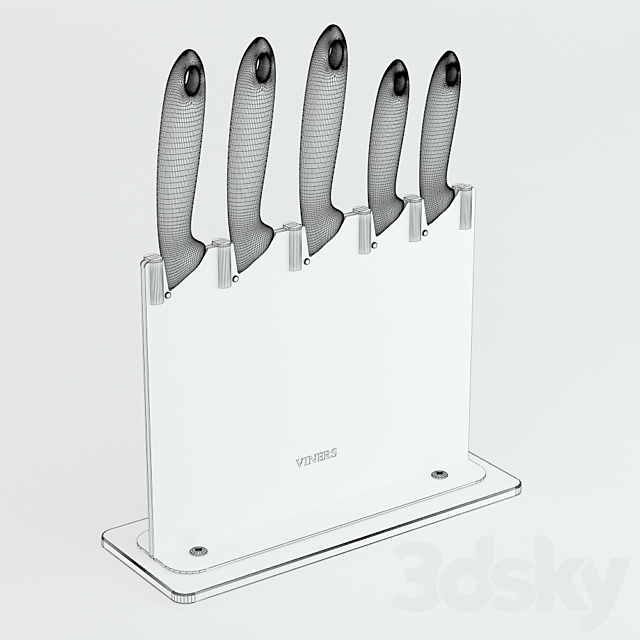 Knife block 3d