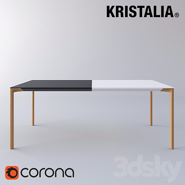 Kristalia Boiacca Wood Table 3DSMax File - thumbnail 1