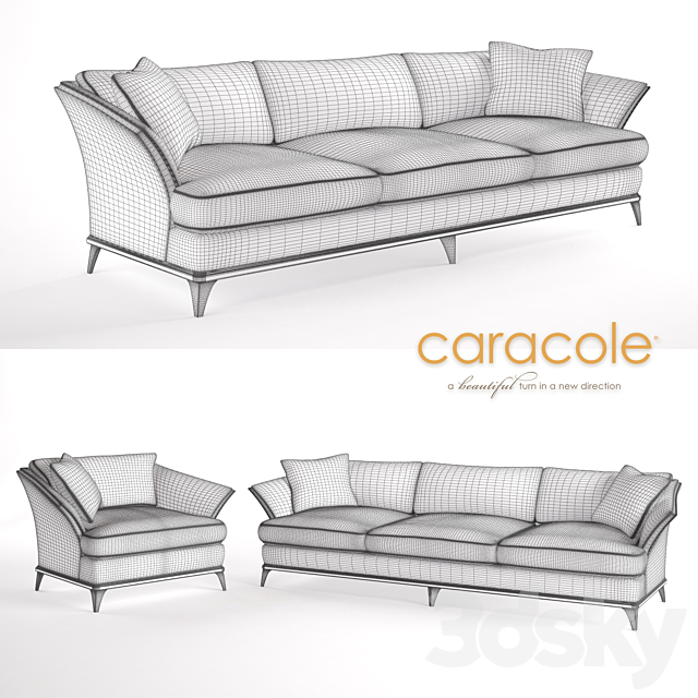 A SIMPLE LIFE chair and sofa by Caracole 3DSMax File - thumbnail 3