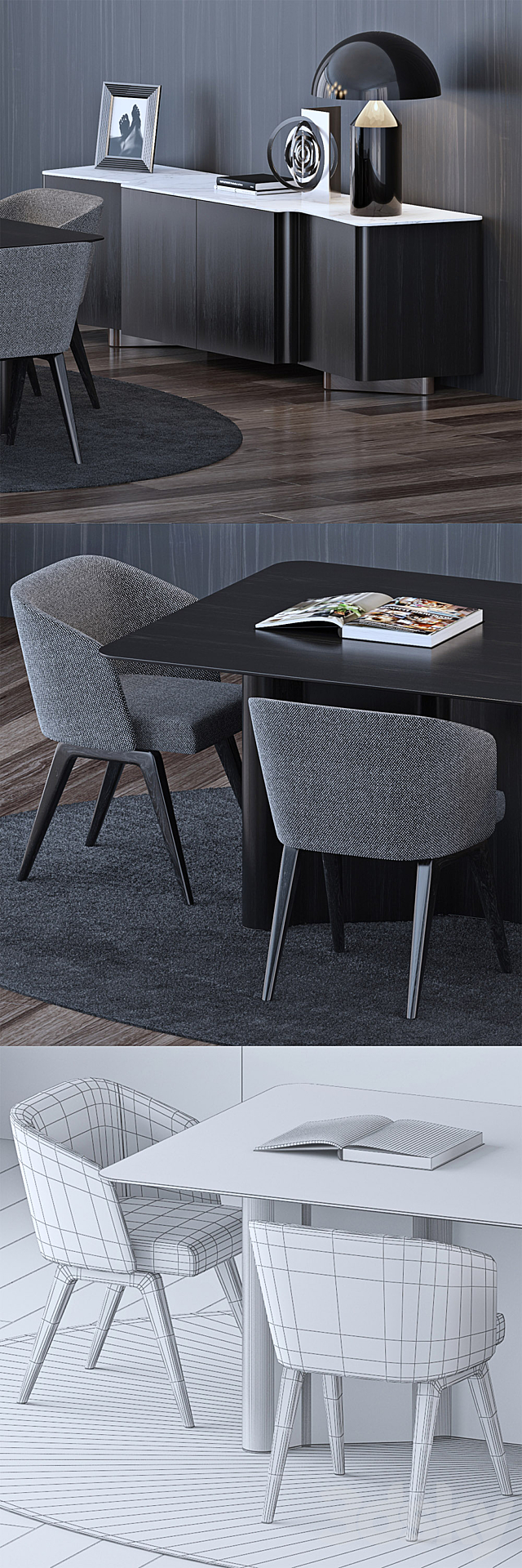 Minotti Set 3 3d
