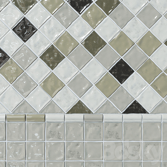 Tiles in the style of Provence Cevica Provenza 3d