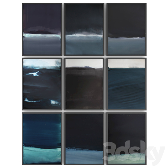 Paintings by Koen Lybaert | set 3 3d