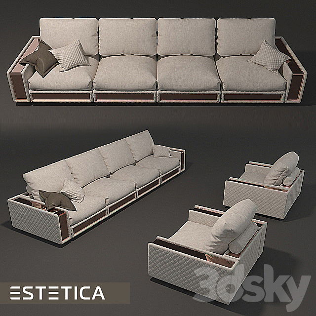 sofa ESTETICA 3DSMax File - thumbnail 1