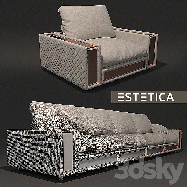 sofa ESTETICA 3DSMax File - thumbnail 2