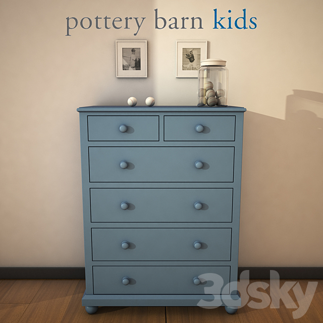 PotteryBarnKids-CatalinaDrawerChest 3d