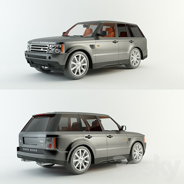 Land Rover Range Rover Sport Supercharged 3DSMax File - thumbnail 1