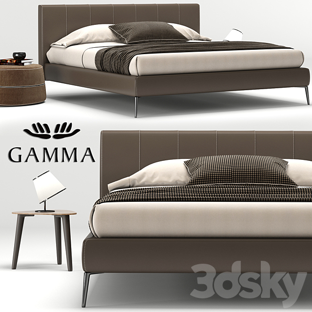 Bed Clio Night. Gamma Arredamenti 3DSMax File - thumbnail 1