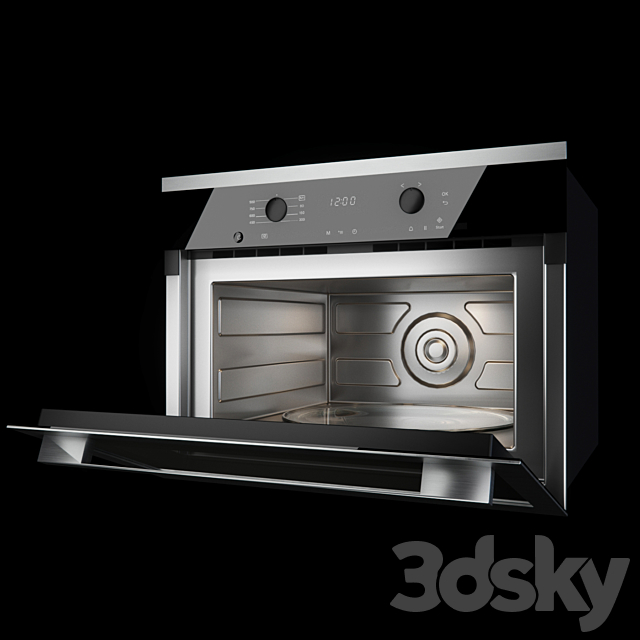 Built-in microwave oven Miele M6160TC 3DSMax File - thumbnail 2