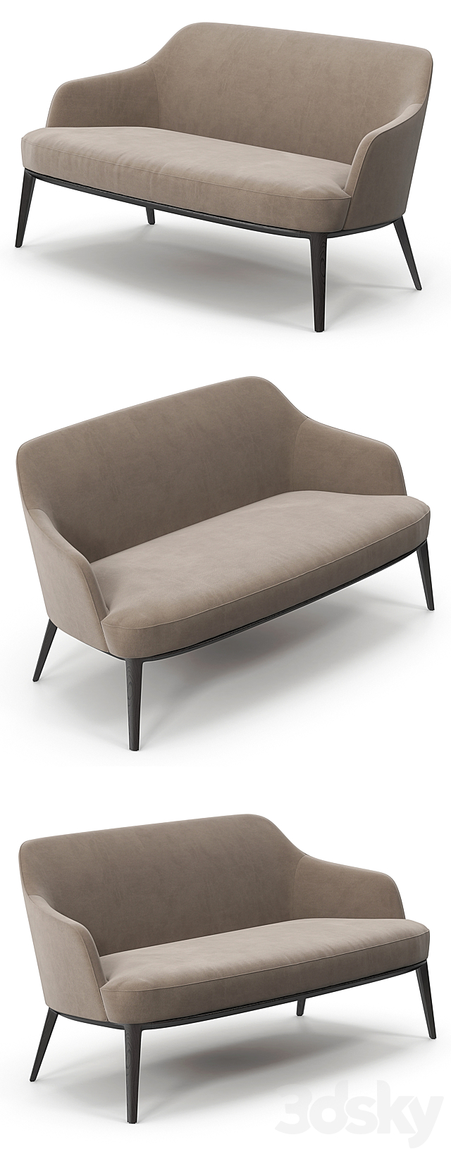 Poliform Jane sofa 3d
