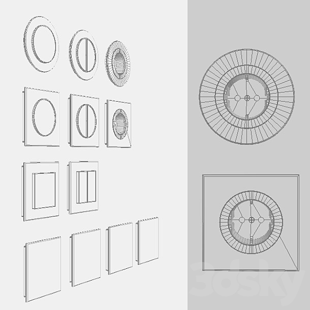 Wireless switches and sockets DeLUMO 3d