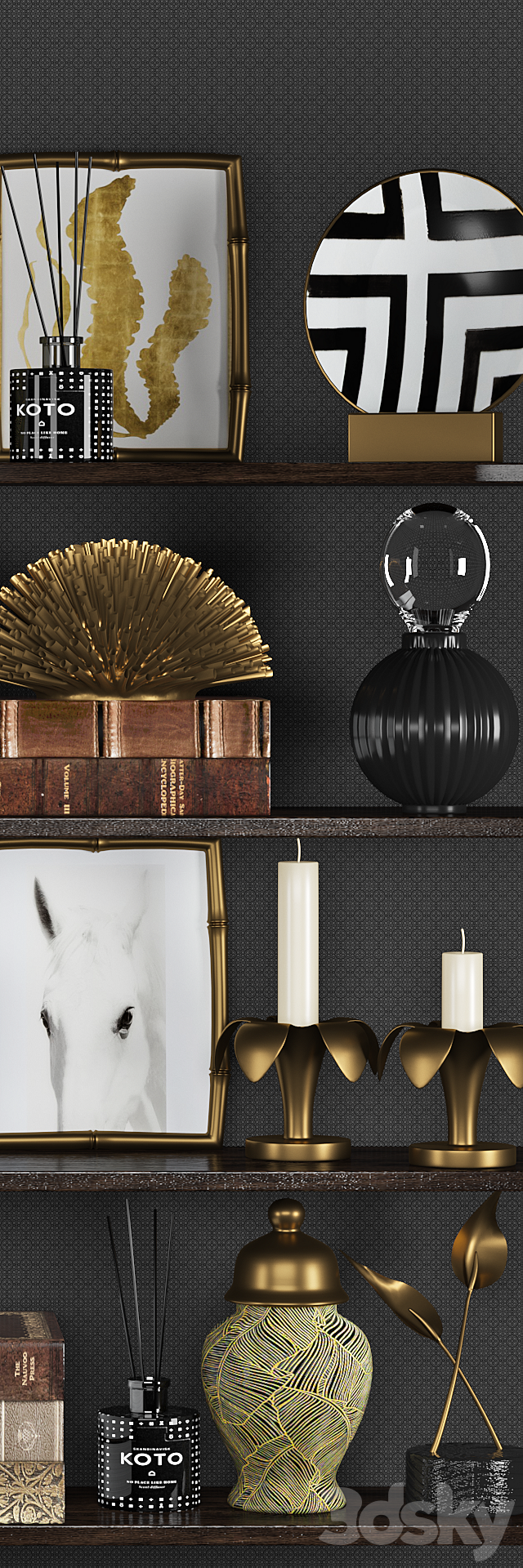 Decoration set 5 3DS Max Model - thumbnail 2