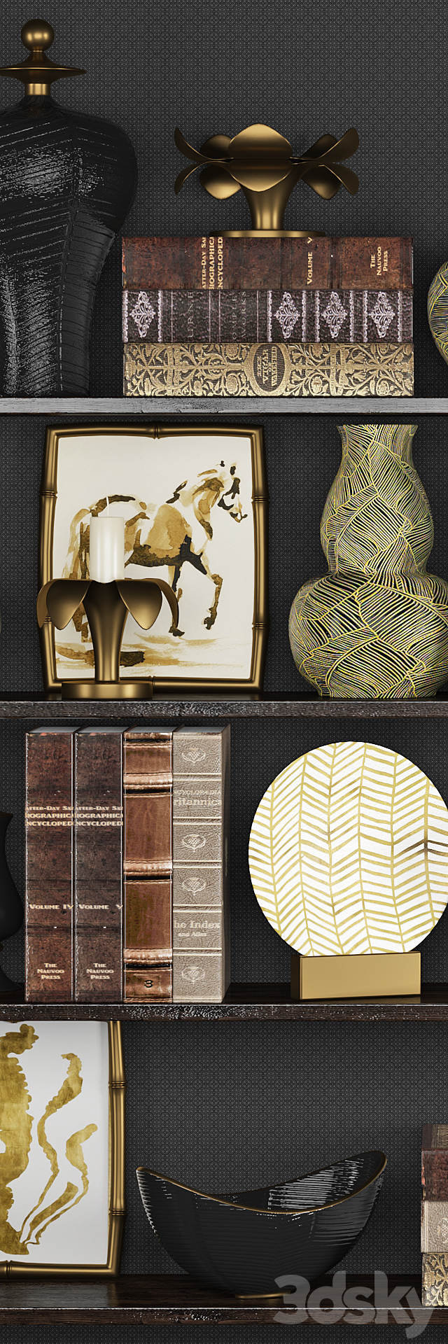 Decoration set 5 3DS Max Model - thumbnail 3