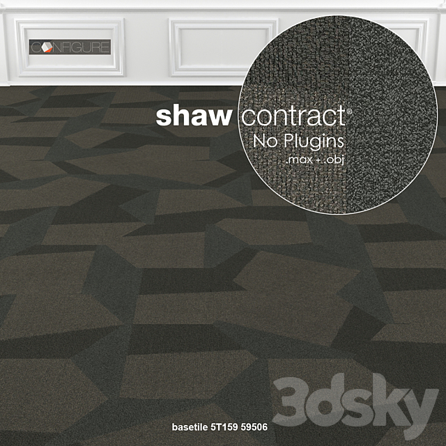 Shaw Carpet Configure Base Tile 3d